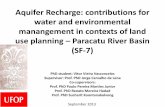 Aquifer recharge   contributions for water and enviornmental management in contexts of land use planning