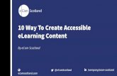 Accessible eLearning: 10 Ways To Create Accessible eLearning Content