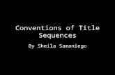 The Codes and Conventions of Title Sequences