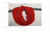 Red cowl scarf