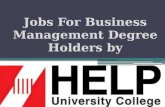 Jobs for Business Management Degree Holders