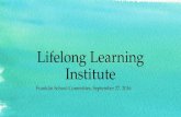 Lifelong Learning Institute - Summer 2016