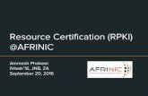 AFRINIC Presentation - Resource certification by Amreesh Phokeer