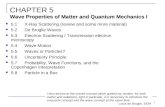 CHAPTER 5 Wave Properties of Matter and Quantum Mechanics I
