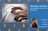 Data entry activities