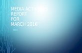 Media activities Month of March