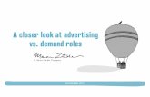 Differences between advertising and demand marketing