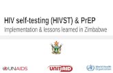 Lessons learned from Zimbabwe on HIV self-testing and pre-exposure prophylaxis