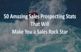 Top 50 Sales Prospecting Stats that will Make You a Sales Rockstar