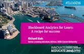 Blackboard Analytics for Learn: A recipe for success