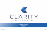Clarity Welcome booklet