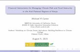 Financial Instruments for Managing Risk and Food Insecurity in the Arid Pastoral Regions of Kenya