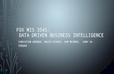 Temple University: Data Driven Business Intelligence Class