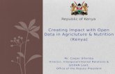 Creating Impact with Open Data in Agriculture and Nutrition (Kenya)