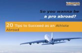 So you wanna be a pro abroad