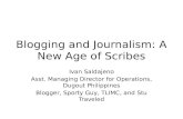 Blogging and Journalism: A New Age of Scribes
