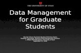 Data Management for Graduate Students