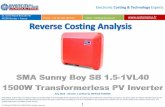 SMA Sunny Boy SB 1.5 1-vl40 1500W 2015 teardown reverse costing report published by Yole Developpement