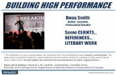 Doug Smith - The Building of High Performance 2017