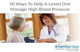 10 Ways to Help a Loved One Manage High Blood Pressure