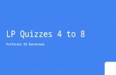 Linear Programming Quiz Solution
