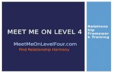 Meet Me on Level 4: The secret to finding the right person and creating an amazing relationship!