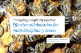 Effective collaboration for multi-disciplinary teams