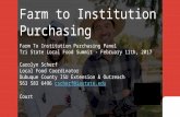 Farm to Institution Purchasing - Tri State Local Food Summit 2017