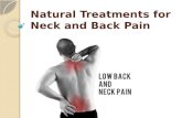Natural treatments for neck and back pain