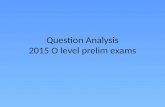 2015 cbss o level prelim analysis