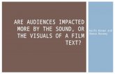 Are audiences impacted more by sound or visuals in film?