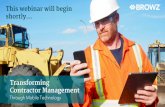 Transforming Contractor Management through Mobile Technology- North America