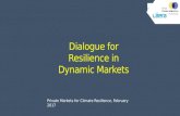 Dialogues for Resilience in Dynamic Markets