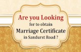 Apply Marriage Certificate online in SANDURST ROAD , Mumbai. SANDURST ROAD, Online Booking Office for Marriage Certificate