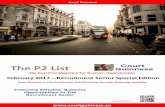The P2 List February 2017 - Recruitment Sector Special Edition