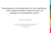 Development and application of core attributes,  A first approximation national report of changes in revegetation extent