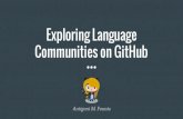 Exploring Language Communities on Github