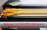 Updated Dell DCPPE-200 Exam Question Answers 2017