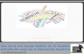 Luis abdul samaca uso de la red social twitter en el modelo estudio de caso en la educación superio