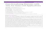 FINAL REPORT - Functionalizing Diatoms with TiO2 for Solar Cell Applications