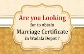 Apply Marriage Certificate online in VNP AND RC MARG JUNCTION , Mumbai. VNP AND RC MARG JUNCTION  Online Booking Office for Marriage Certificate