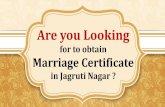 Apply Marriage Certificate online in JAGRUTI NAGAR , Mumbai. JAGRUTI NAGAR  Online Booking Office for Marriage Certificate