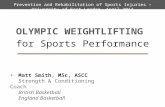 Olympic Weightlifting for Sports Performance