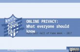Online Privacy - What everyone should know - Full Sail Hall of Fame Week - 2017