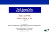 Pacific Research Platform Supporting Earth Sciences