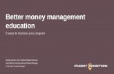 Better Money Management Education Webinar