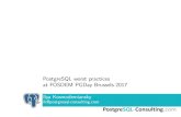 PostgreSQL worst practices, version FOSDEM PGDay 2017 by Ilya Kosmodemiansky