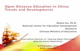 Open Distance Education in China: Trends and Developments by Haixia Xu (Chinese Ministry of Education)