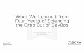 What We Learned from Four Years of Sciencing the Crap Out of DevOps - Nicole Forsgren, Jez Humble