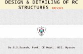 Design and Detailing of RC structures